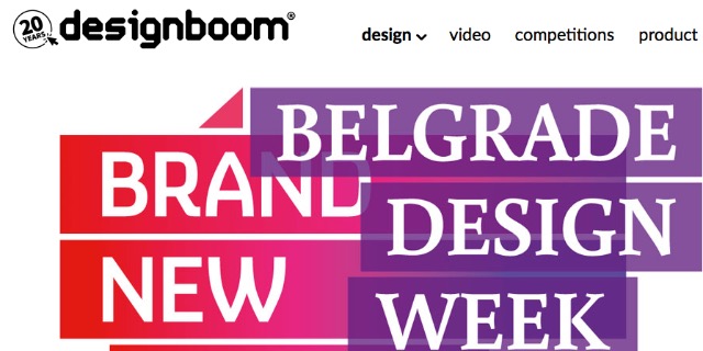 Belgrade Design Week 2014 – Press Overview by Designboom, IT